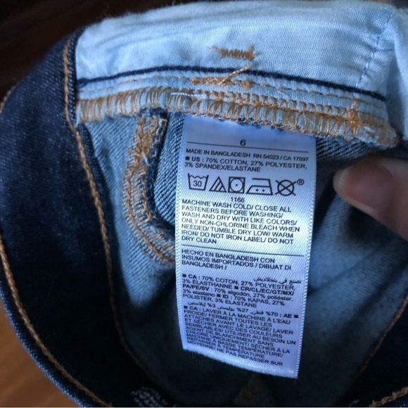 Old Navy High-rise Rockstar super skinny Jeggings adjustable waist size 6 - Picture 4 of 4